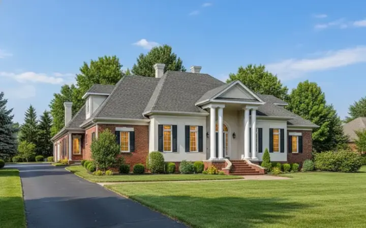 Southern house plans 6-1282 - front exterior, 4,509 sq ft, 5 bed, 3 bath house plans | Monster House Plans