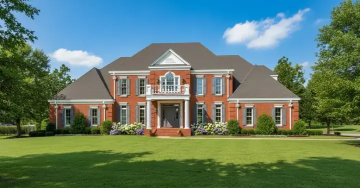 Southern house plans 6-1286 - front exterior, 5,245 sq ft, 4 bed, 3 bath house plans | Monster House Plans