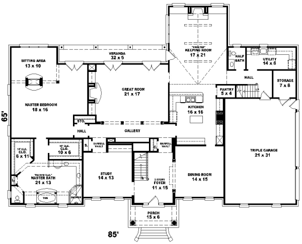 Main Floor Plan: 6-1286