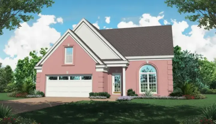 Southern house plans 6-129 - front exterior, 1,362 sq ft, 3 bed, 2 bath house plans | Monster House Plans