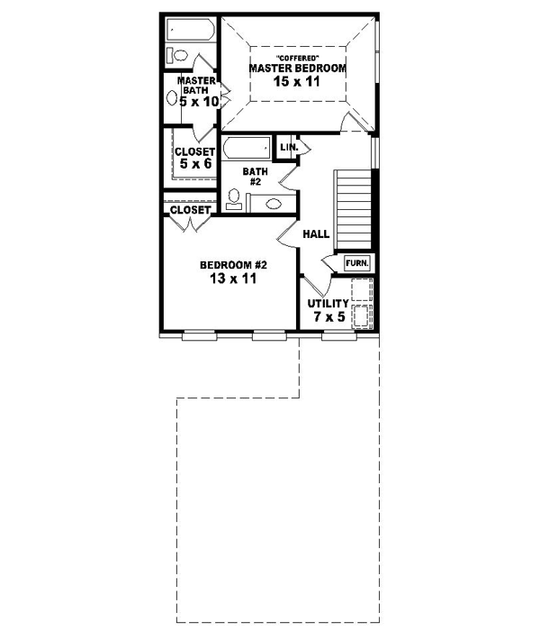 Upper/Second Floor Plan: 6-1301