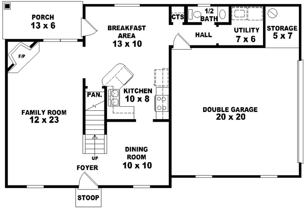 Main Floor Plan: 6-1303