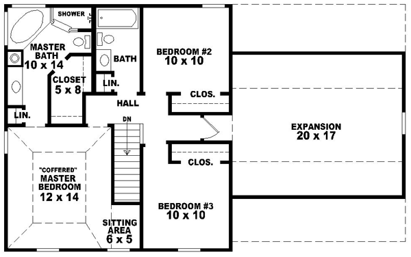 Upper/Second Floor Plan: 6-1303