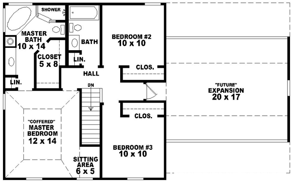 Upper/Second Floor Plan: 6-1304