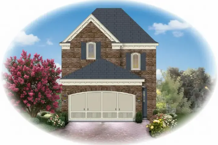 Traditional house plans 6-1305 - front exterior, 1,640 sq ft, 3 bed, 2 bath house plans | Monster House Plans