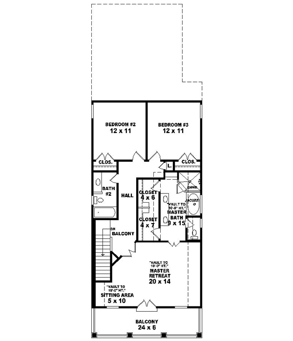 Upper/Second Floor Plan: 6-1311