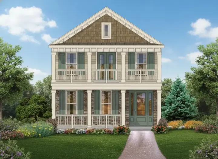 Southern house plans 6-1320 - front exterior, 1,980 sq ft, 3 bed, 3 bath house plans | Monster House Plans