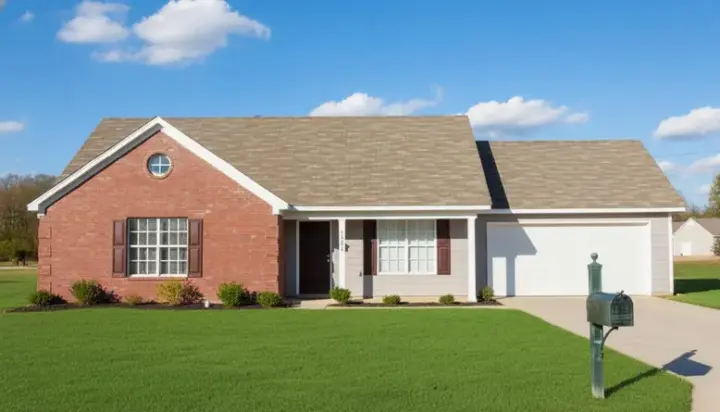 Traditional house plans 6-1321 - front exterior, 1,134 sq ft, 3 bed, 2 bath house plans | Monster House Plans