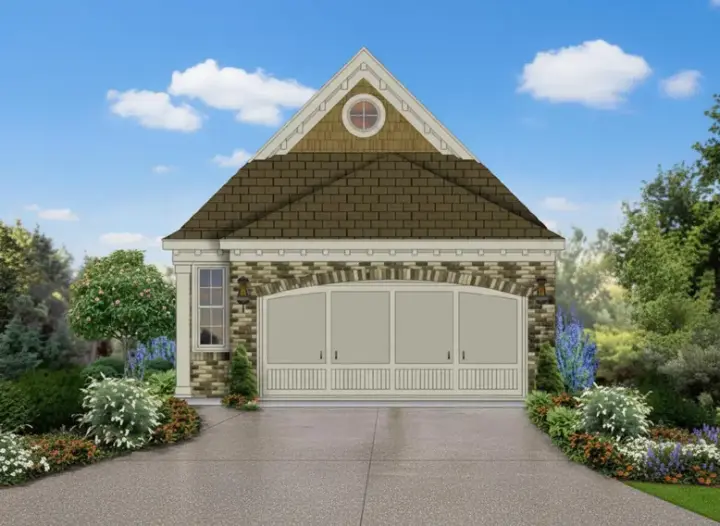 Traditional house plans 6-1323 - front exterior, 1,276 sq ft, 3 bed, 2 bath house plans | Monster House Plans