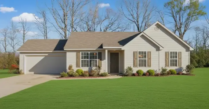 Traditional house plans 6-1335 - front exterior, 1,306 sq ft, 3 bed, 2 bath house plans | Monster House Plans