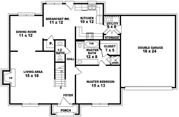 Main Floor Plan: 6-1345