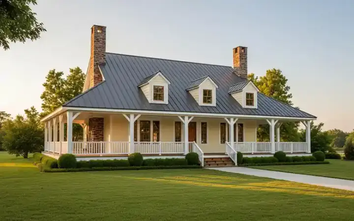 Country house plans 6-1349 - front exterior, 3,000 sq ft, 3 bed, 2 bath house plans | Monster House Plans