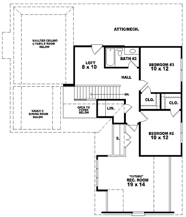 Upper/Second Floor Plan: 6-1358