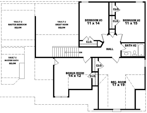 Upper/Second Floor Plan: 6-1361