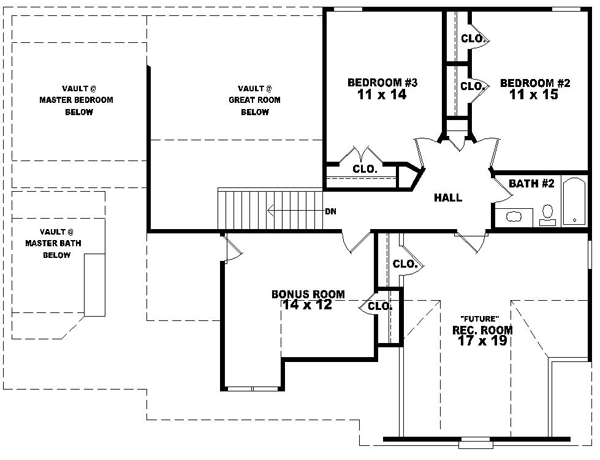 Upper/Second Floor Plan: 6-1363