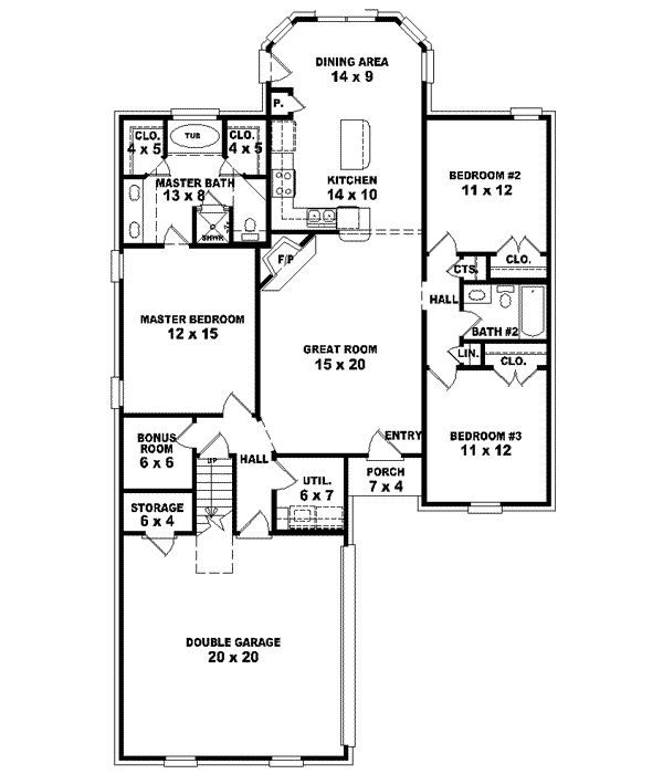Main Floor Plan: 6-1366