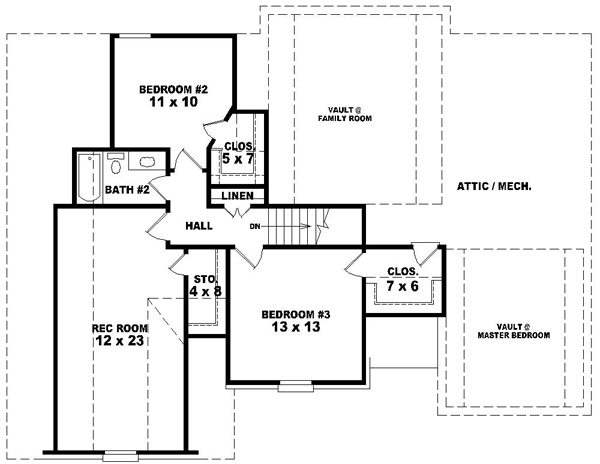 Upper/Second Floor Plan: 6-1375