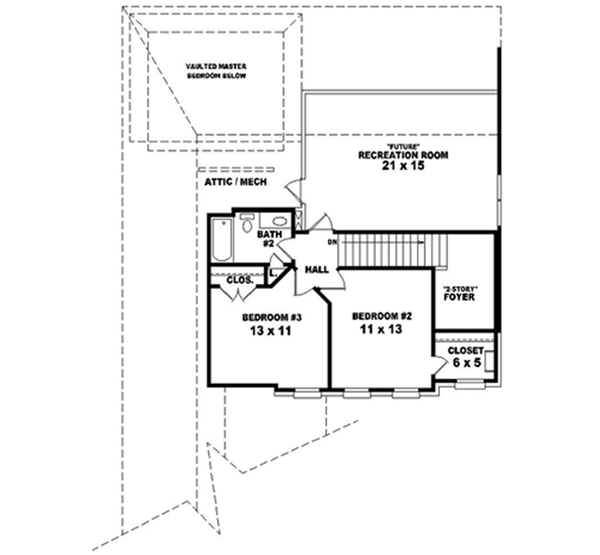 Upper/Second Floor Plan: 6-1398