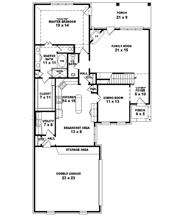 Main Floor Plan: 6-1400
