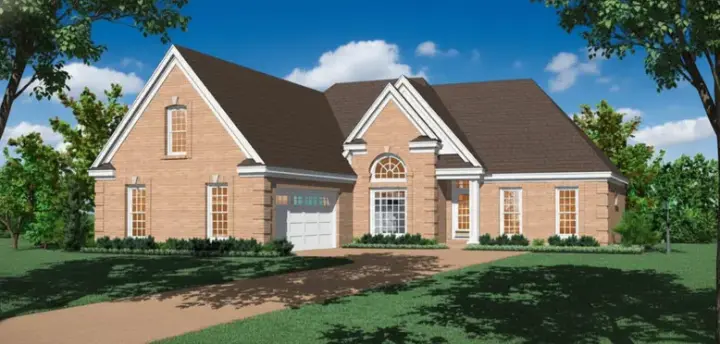 Traditional house plans 6-1406 - front exterior, 1,660 sq ft, 3 bed, 2 bath house plans | Monster House Plans