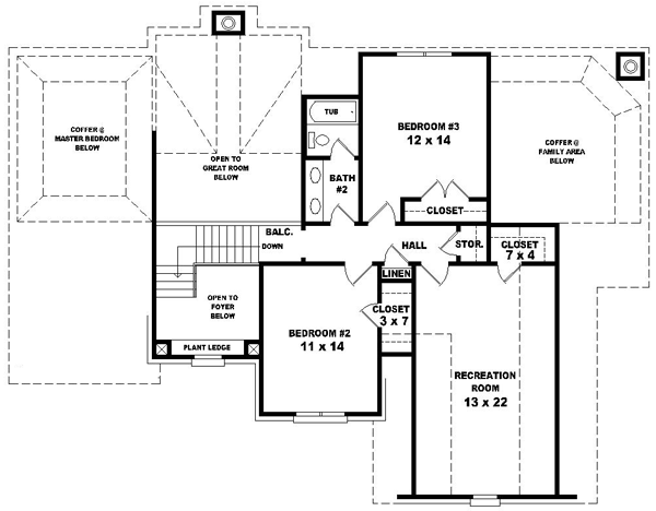 Upper/Second Floor Plan: 6-1409