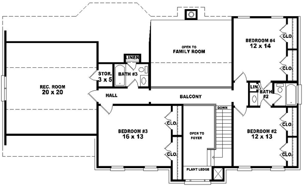 Upper/Second Floor Plan: 6-1410