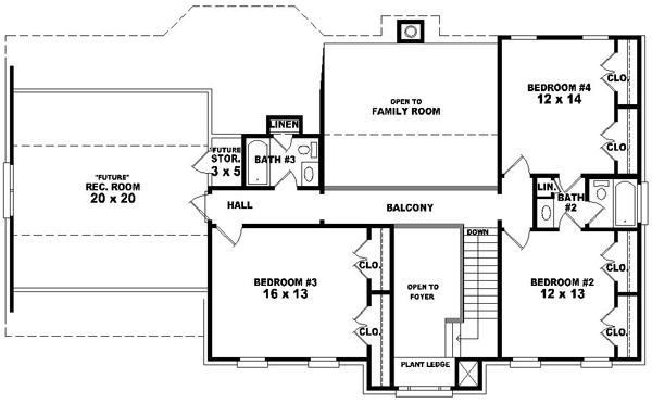 Upper/Second Floor Plan: 6-1411