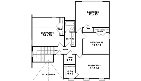 Upper/Second Floor Plan:6-1422