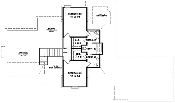 Upper/Second Floor Plan: 6-1423
