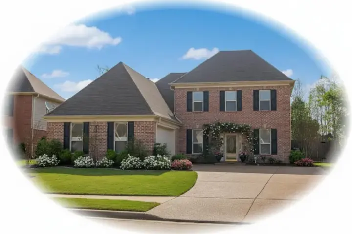 Colonial house plans 6-1428 - front exterior, 2,497 sq ft, 3 bed, 2 bath house plans | Monster House Plans