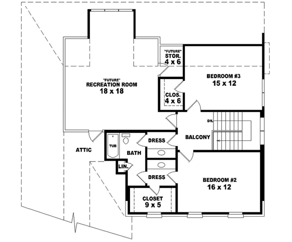 Upper/Second Floor Plan: 6-1428