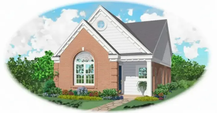 Southern house plans 6-143 - front exterior, 1,113 sq ft, 2 bed, 2 bath house plans | Monster House Plans