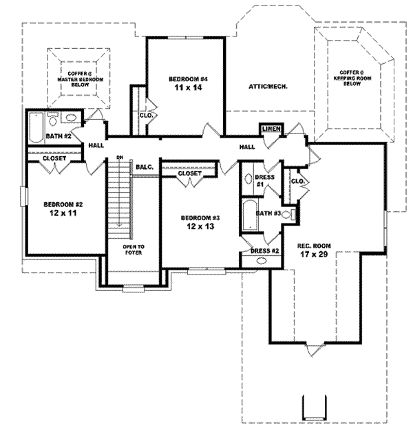 Upper/Second Floor Plan: 6-1435