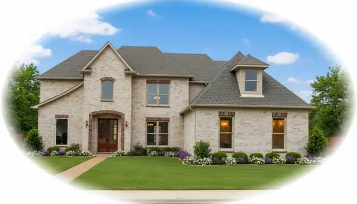 French Country house plans 6-1436 - front exterior, 2,779 sq ft, 4 bed, 3 bath house plans | Monster House Plans