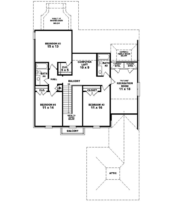 Upper/Second Floor Plan: 6-1446