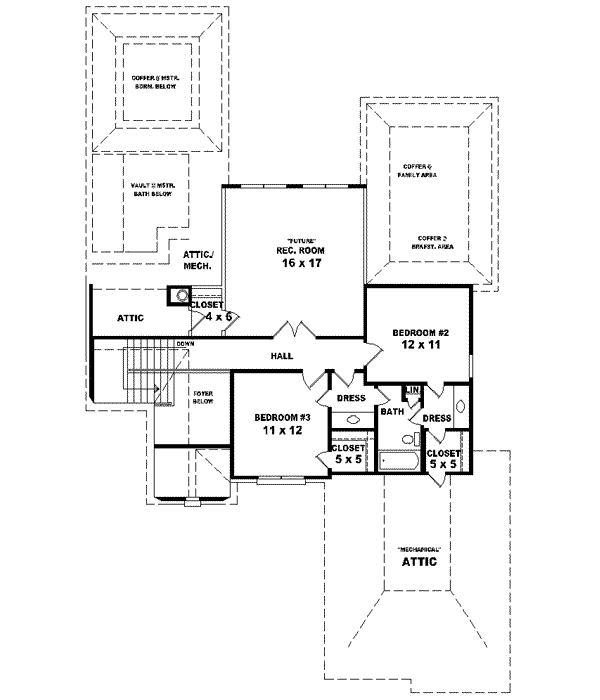 Upper/Second Floor Plan: 6-1447