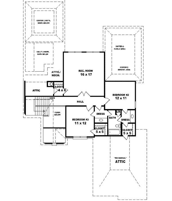 Upper/Second Floor Plan: 6-1448