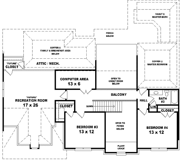 Upper/Second Floor Plan: 6-1453