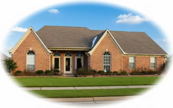 Traditional house plans 6-1457 - front exterior, 2,457 sq ft, 3 bed, 2 bath house plans | Monster House Plans