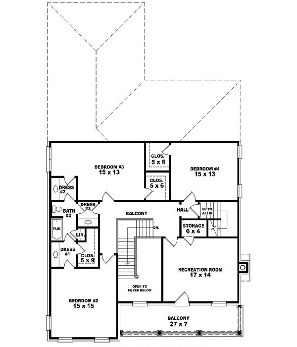 Upper/Second Floor Plan: 6-1463