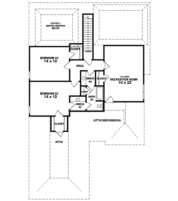 Upper/Second Floor Plan: 6-1464