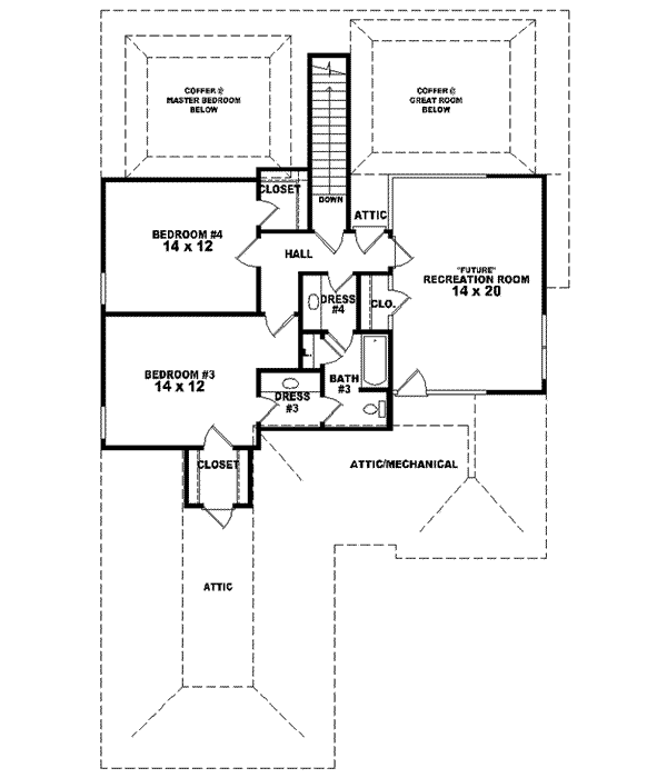 Upper/Second Floor Plan: 6-1465