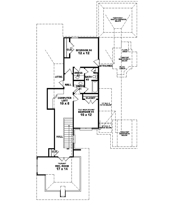 Upper/Second Floor Plan: 6-1467