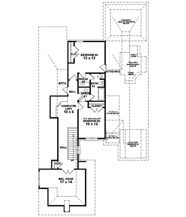 Upper/Second Floor Plan: 6-1468