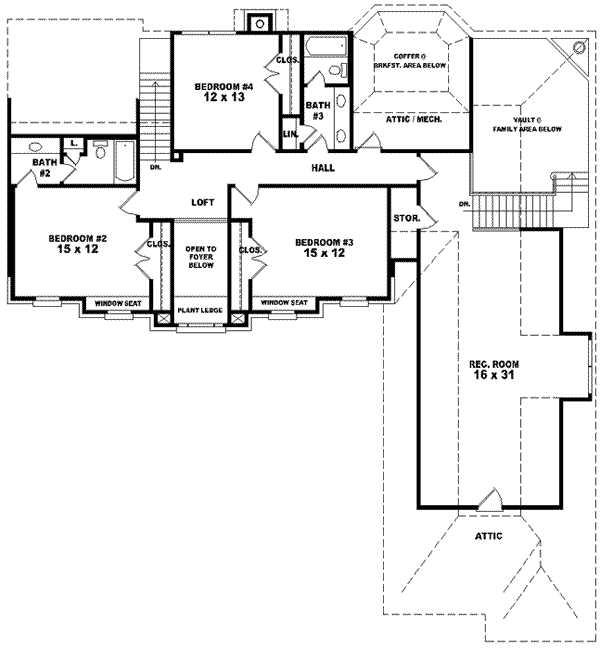 Upper/Second Floor Plan: 6-1472