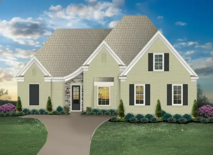 French Country house plans 6-1477 - front exterior, 2,540 sq ft, 3 bed, 2 bath house plans | Monster House Plans