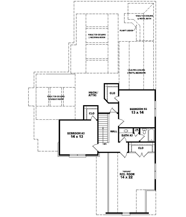 Upper/Second Floor Plan: 6-1481