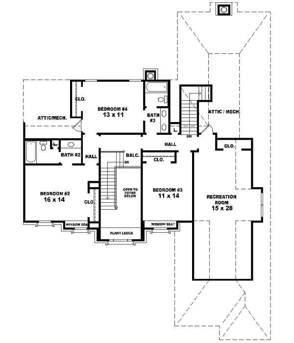 Upper/Second Floor Plan: 6-1490