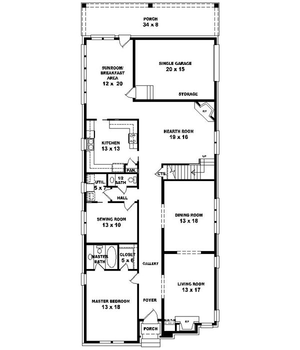 Main Floor Plan: 6-1492