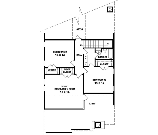 Upper/Second Floor Plan: 6-1492